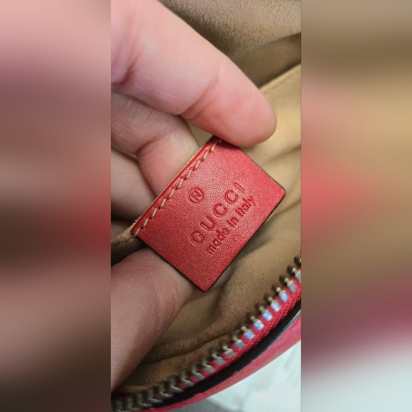 Gorgeous Gucci Marmont Matelasse Belt Bag with Gold GG Logo 70•30 - Picture 6 of 10